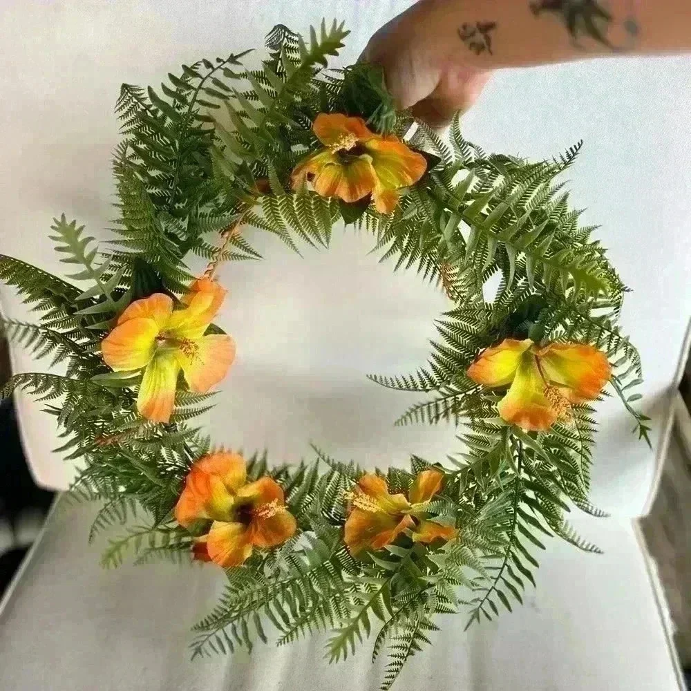 IKEA HÖSTKVÄLL Artificial wreath, indoor/outdoor/fern green, 17 ¾ 